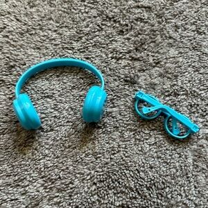 Labubu Doll Accessory Set - Headphones and Glasses